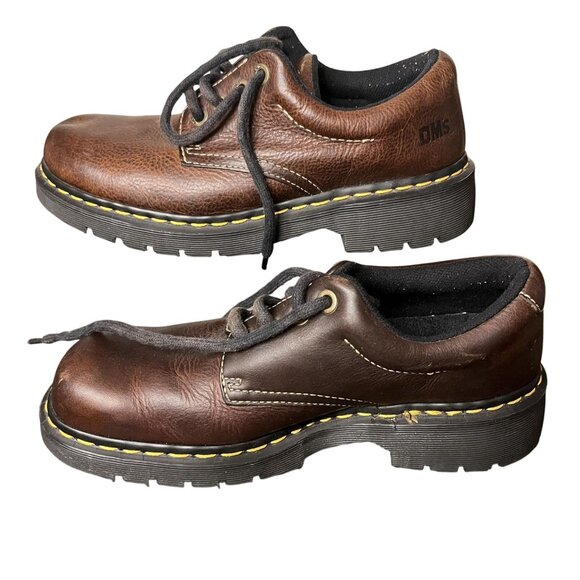 Dr. Martens 1990s Chunky Leather Brown Oxford 9369 Size 8 READ NOTES